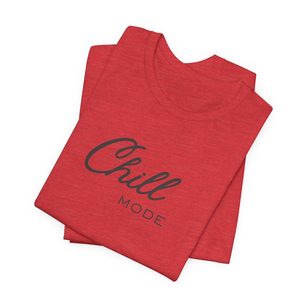 Chill Mode Tee — Minimal Relaxed Graphic Unisex T‑Shirt