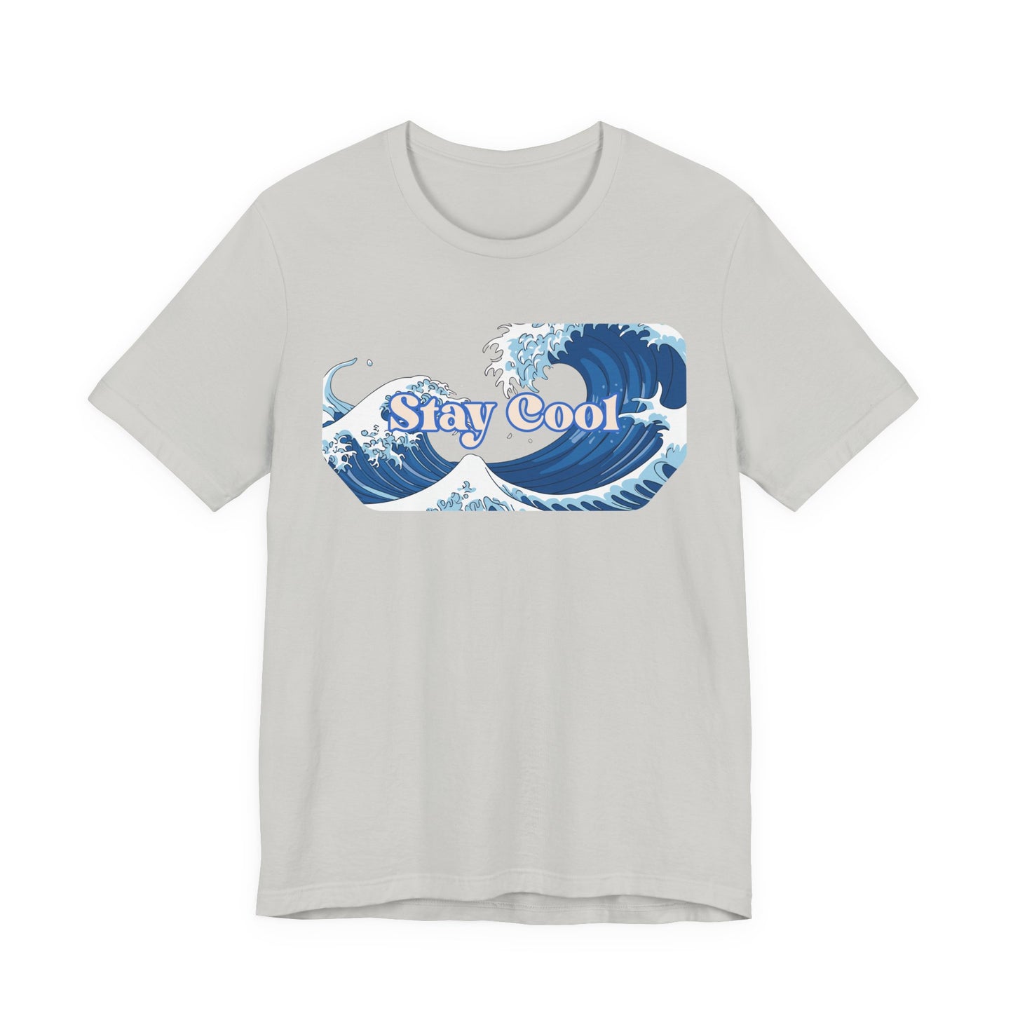 Stay Cool Wave T-Shirt — Vintage Japandi Ocean Graphic Tee Unisex Beach / Lake