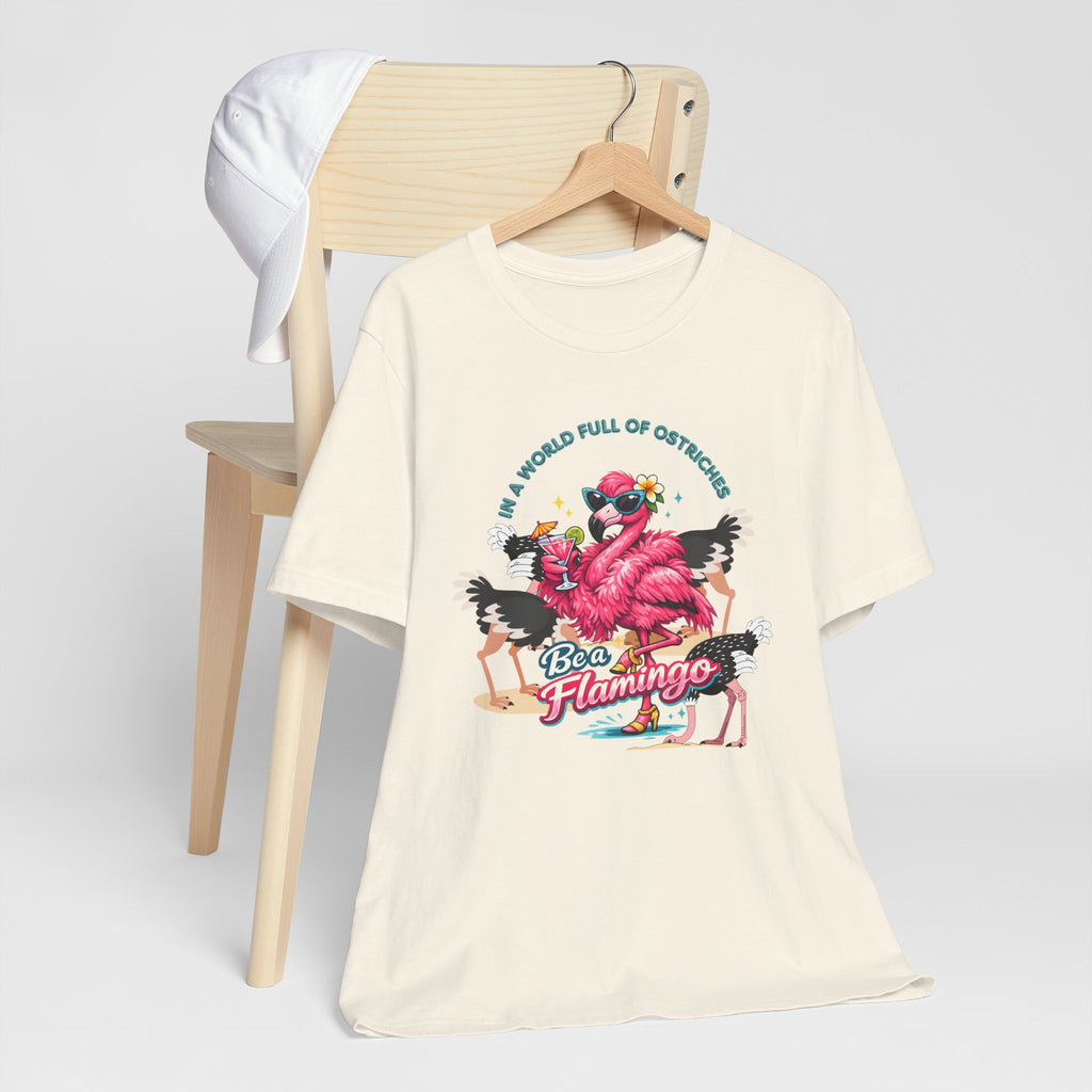 Be a Flamingo T-Shirt – Tropical Retro Graphic Tee