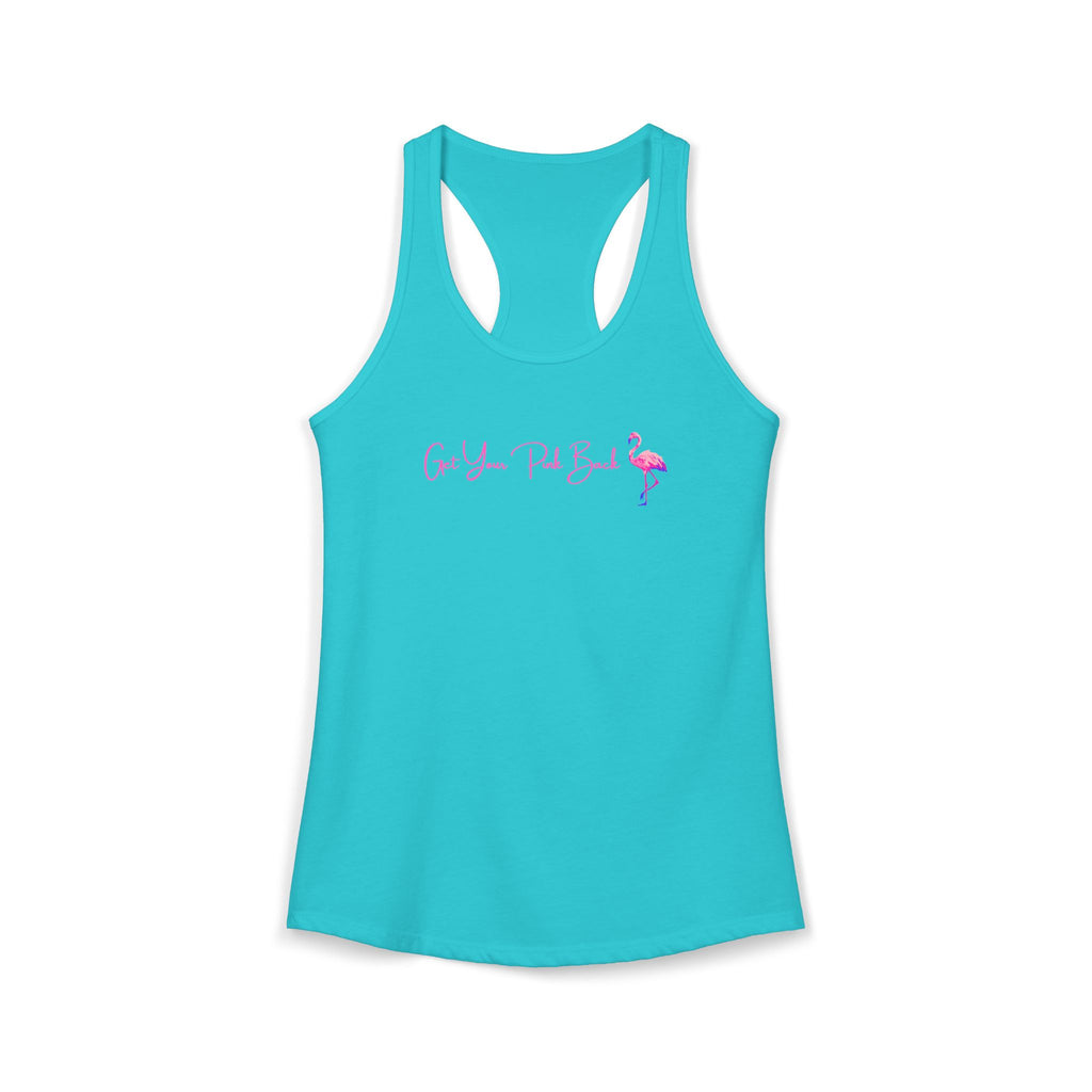 Get Your Pink Back Women's Racerback Tank – Hot Pink Flamingo Strength Tee