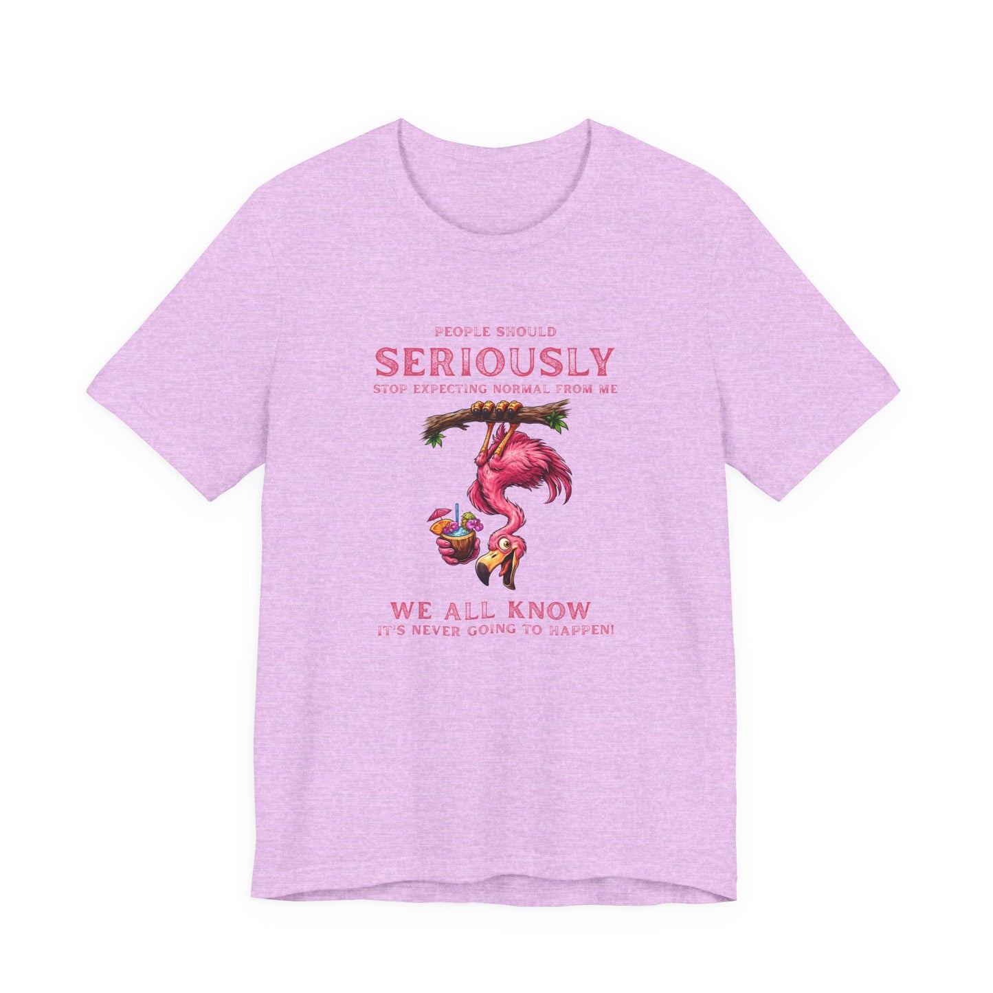 Flamingo Vibes Unisex T-Shirt - We All Know It's Never Going to Happen Shirt