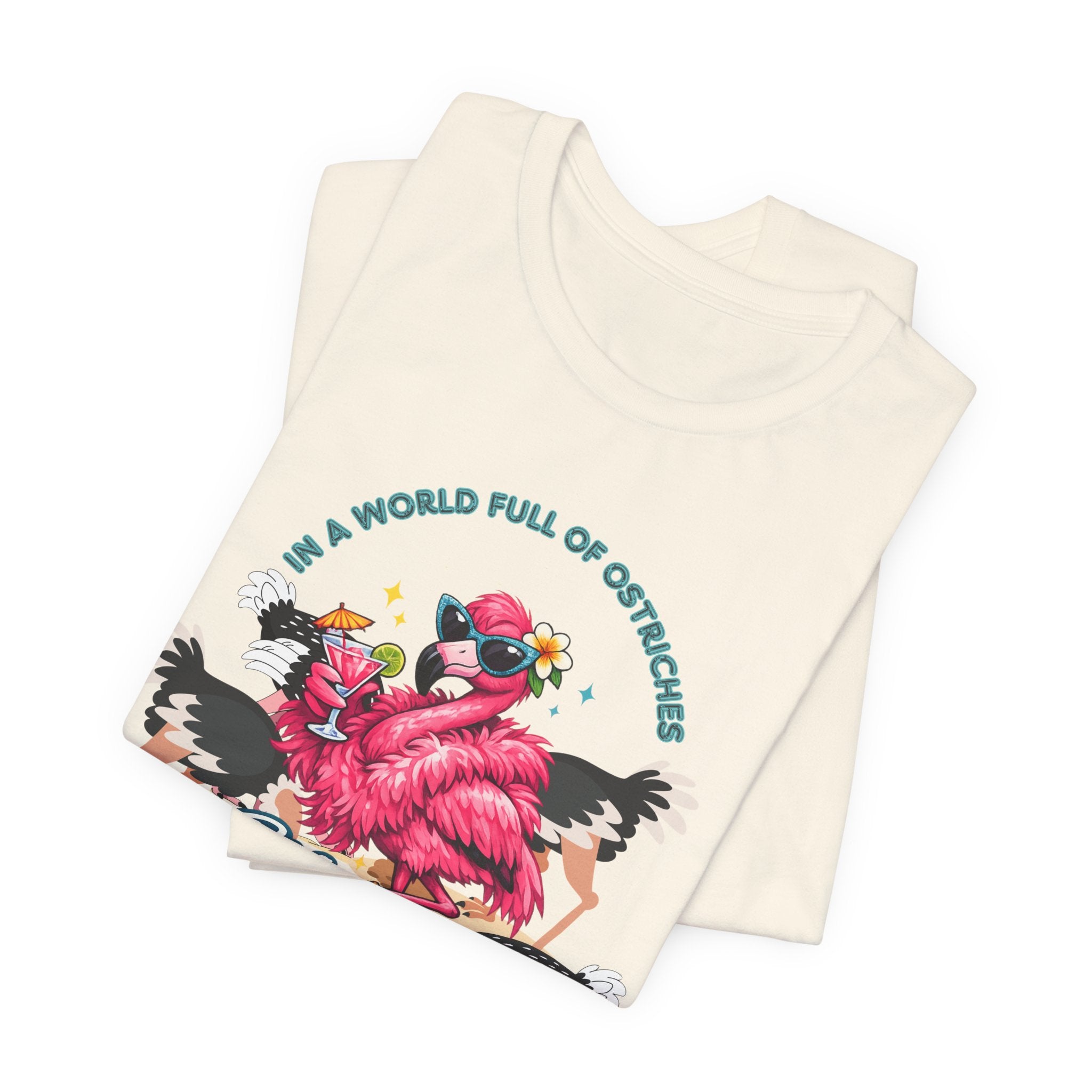 Be a Flamingo T-Shirt – Tropical Retro Graphic Tee