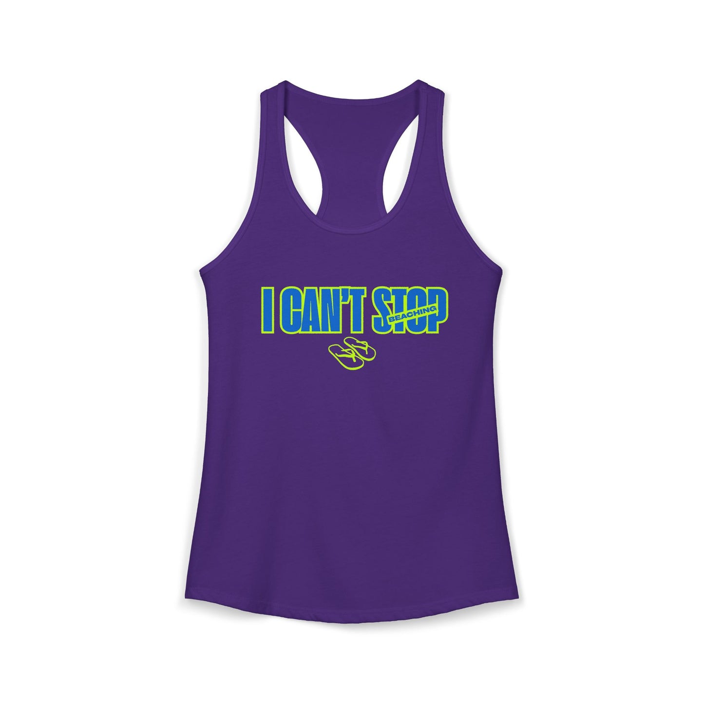 Women's Ideal Racerback Tank – Can't Stop Beaching