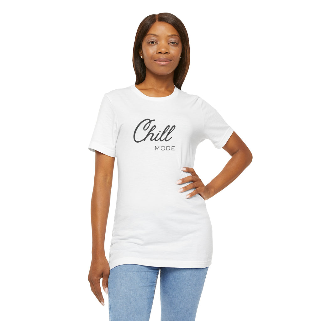 Chill Mode Tee — Minimal Relaxed Graphic Unisex T‑Shirt