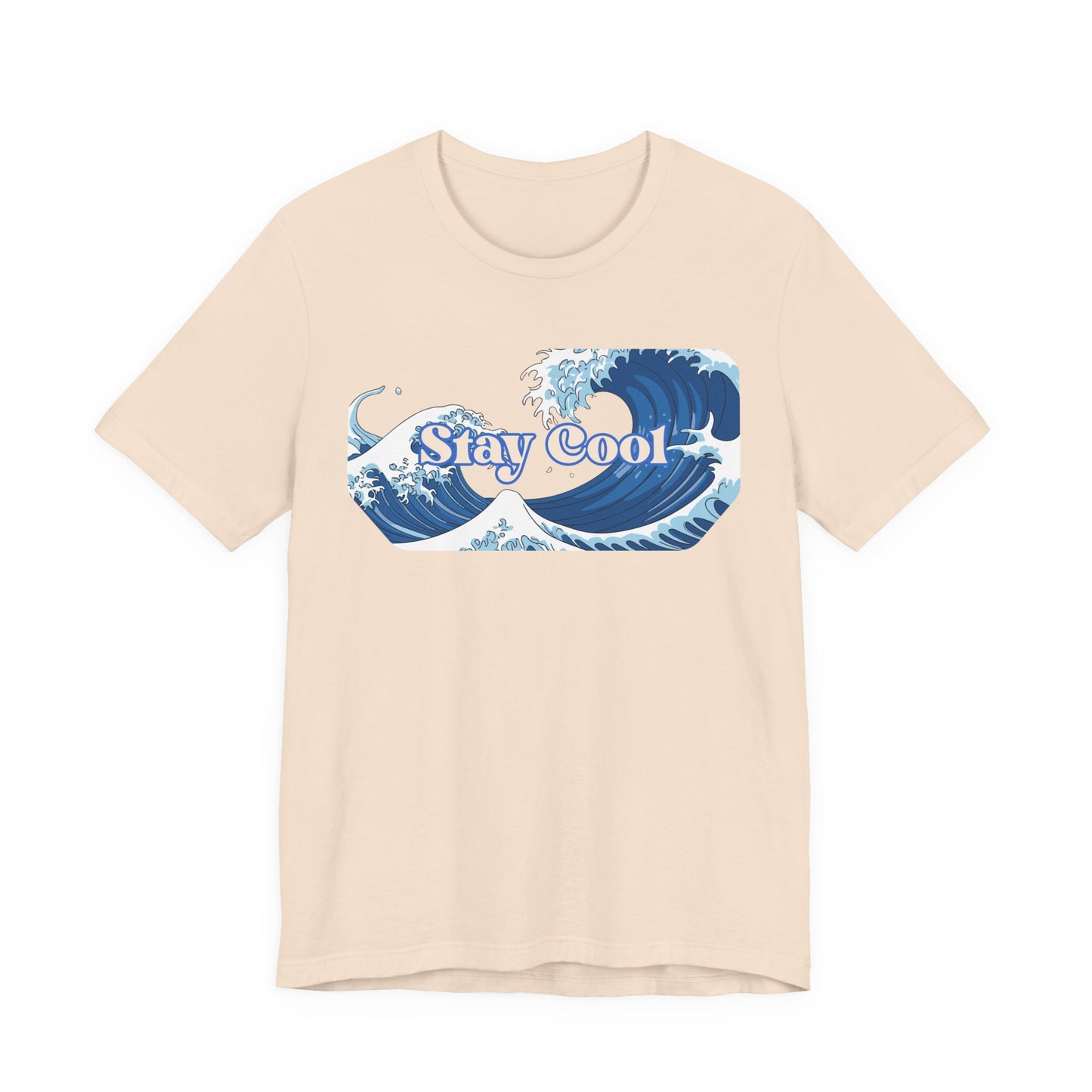 Stay Cool Wave T-Shirt — Vintage Japandi Ocean Graphic Tee Unisex Beach / Lake