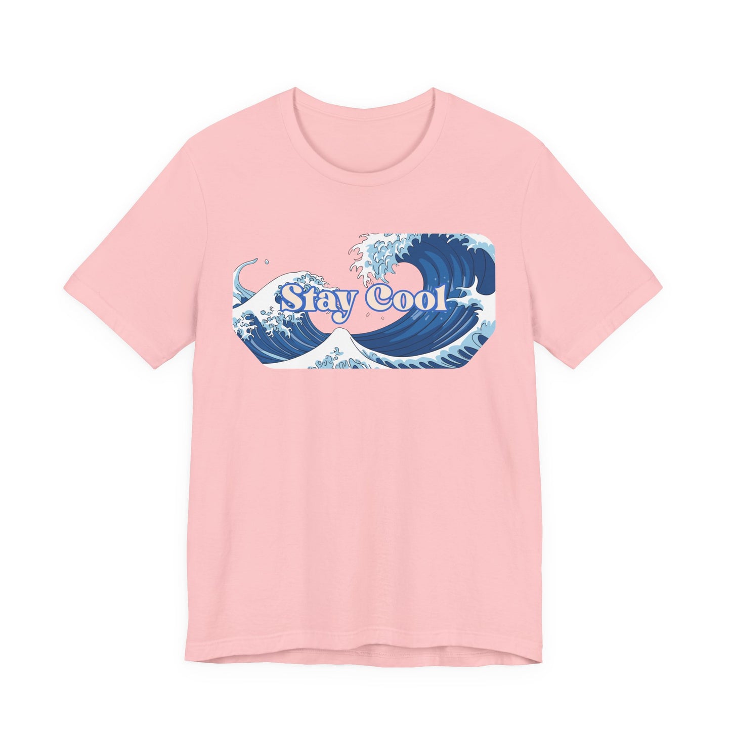 Stay Cool Wave T-Shirt — Vintage Japandi Ocean Graphic Tee Unisex Beach / Lake