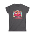 Let's Go Girls Flamingo Women's Scoop Neck Tee - Tropical Beach Shirt