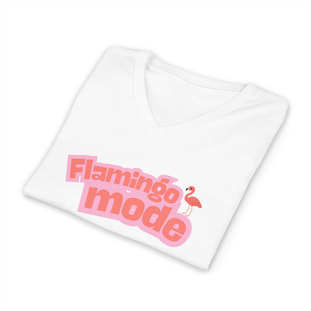 Flamingo Mode V-Neck Tee