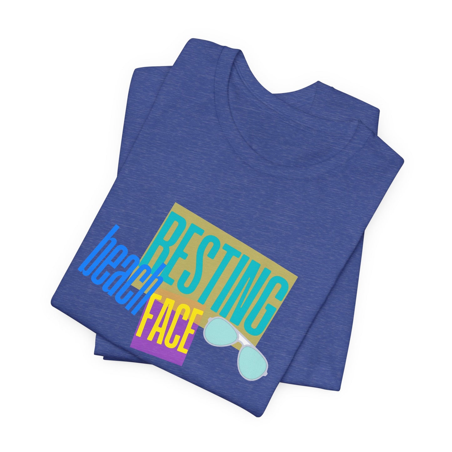 Resting Beach Face Shirt, Funny Beach Vacation Tee, Summer Graphic T-Shirt, Coastal Vacation Gift, Unisex Beachwear