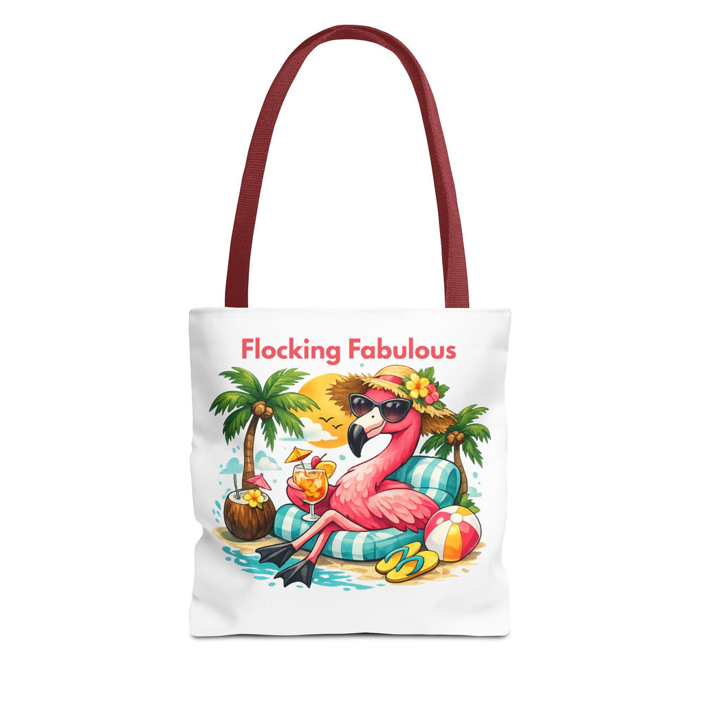 Tote Bag — "Flocking Fabulous" Flamingo Beach Tote