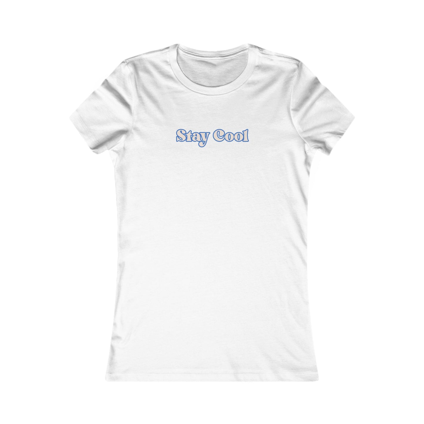 Stay Cool Women's Tee — Minimal Retro Script Graphic T-Shirt Beach / Lake