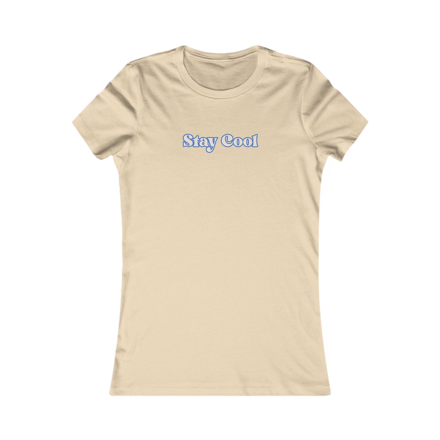 Stay Cool Women's Tee — Minimal Retro Script Graphic T-Shirt Beach / Lake