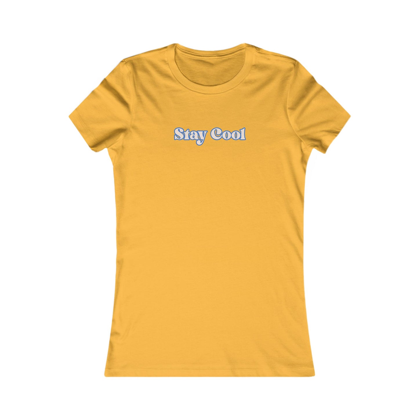 Stay Cool Women's Tee — Minimal Retro Script Graphic T-Shirt Beach / Lake