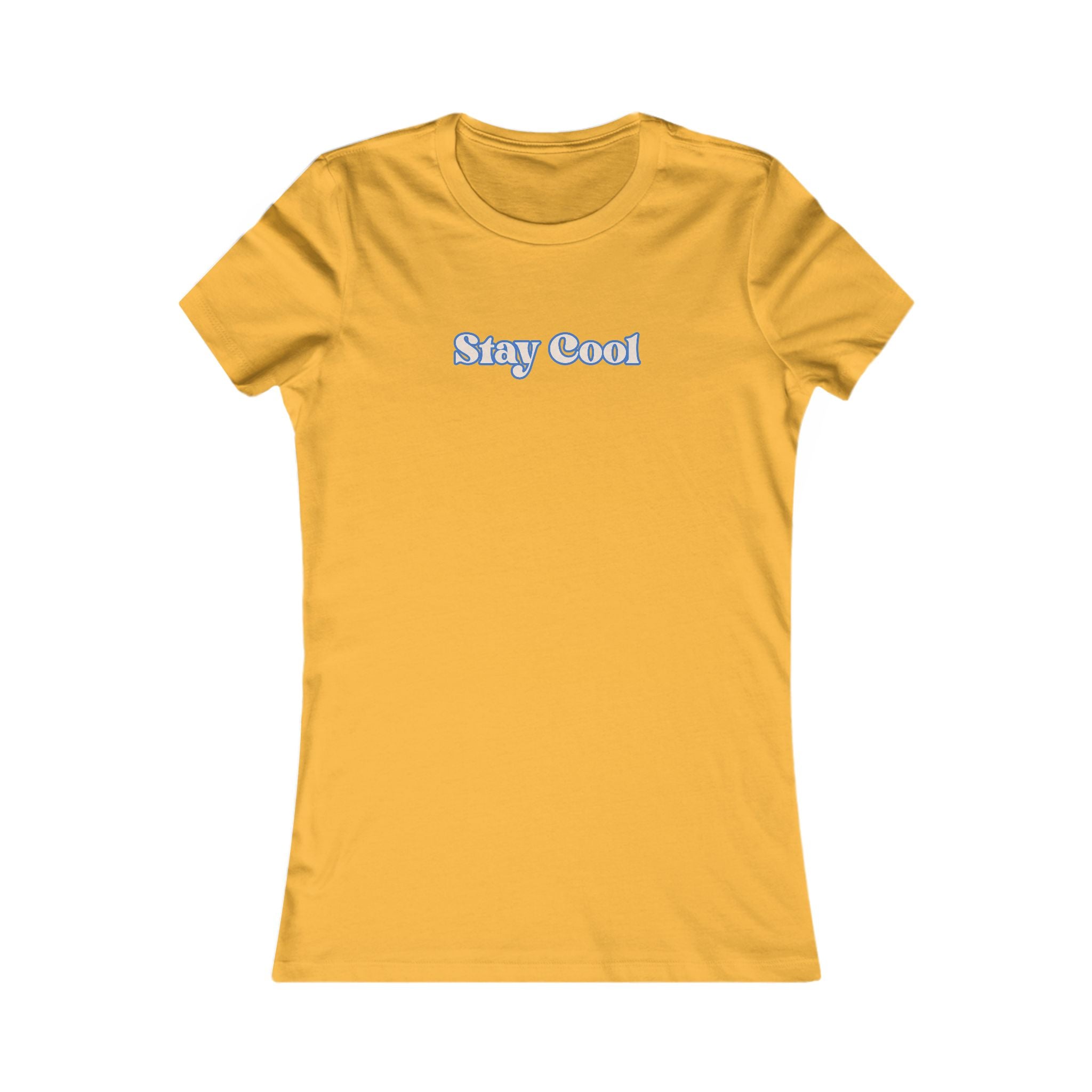 Stay Cool Women's Tee — Minimal Retro Script Graphic T-Shirt