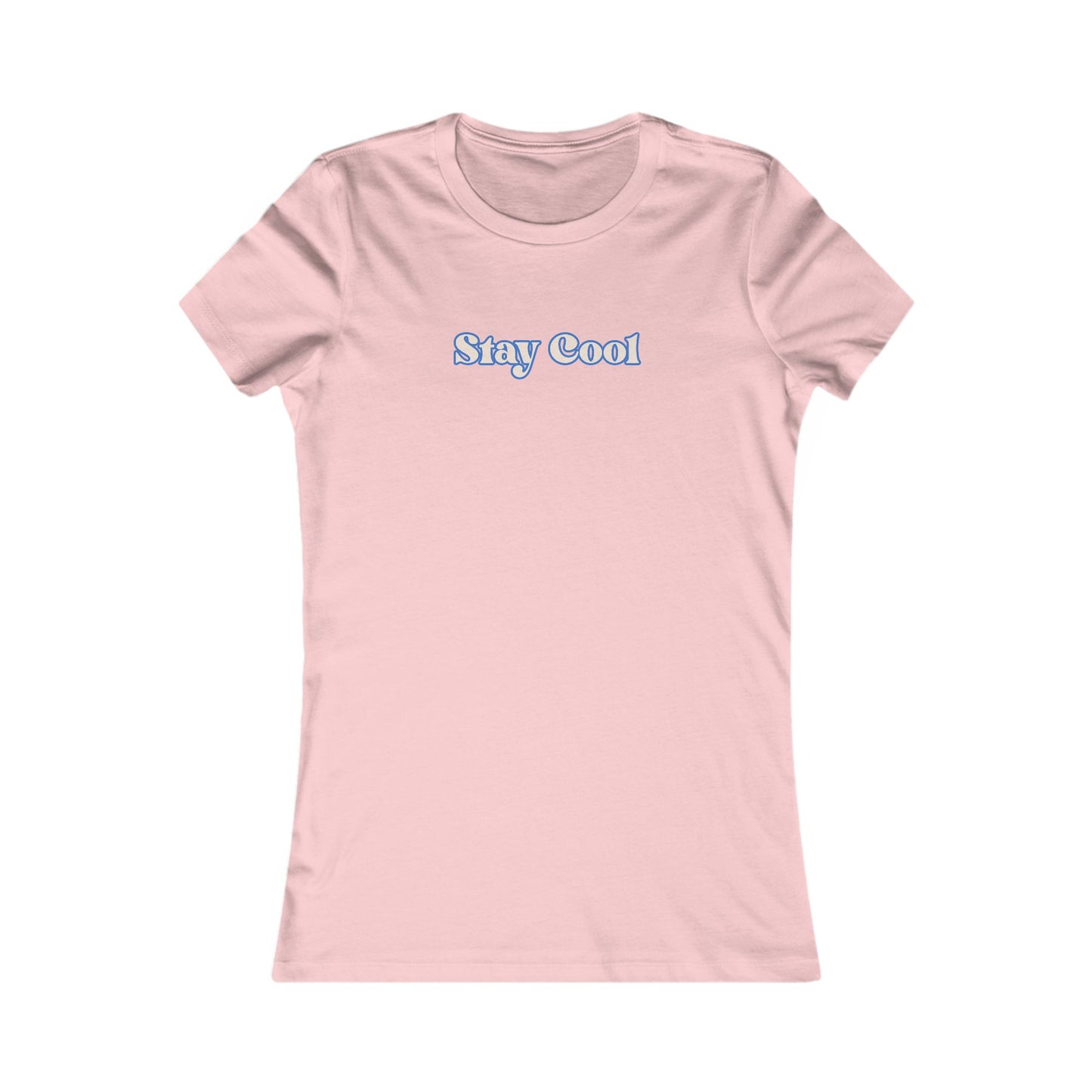 Stay Cool Women's Tee — Minimal Retro Script Graphic T-Shirt Beach / Lake