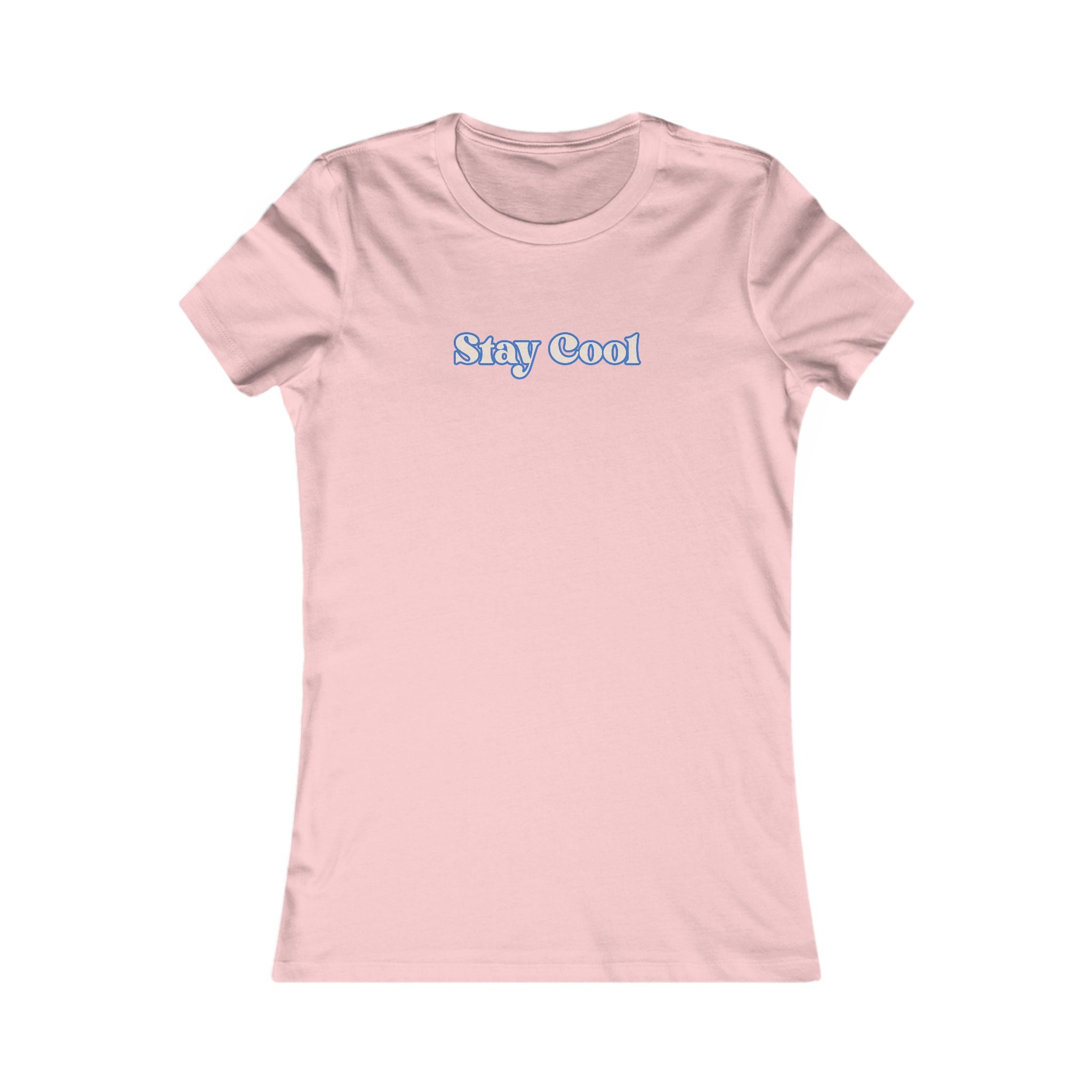 Stay Cool Women's Tee — Minimal Retro Script Graphic T-Shirt