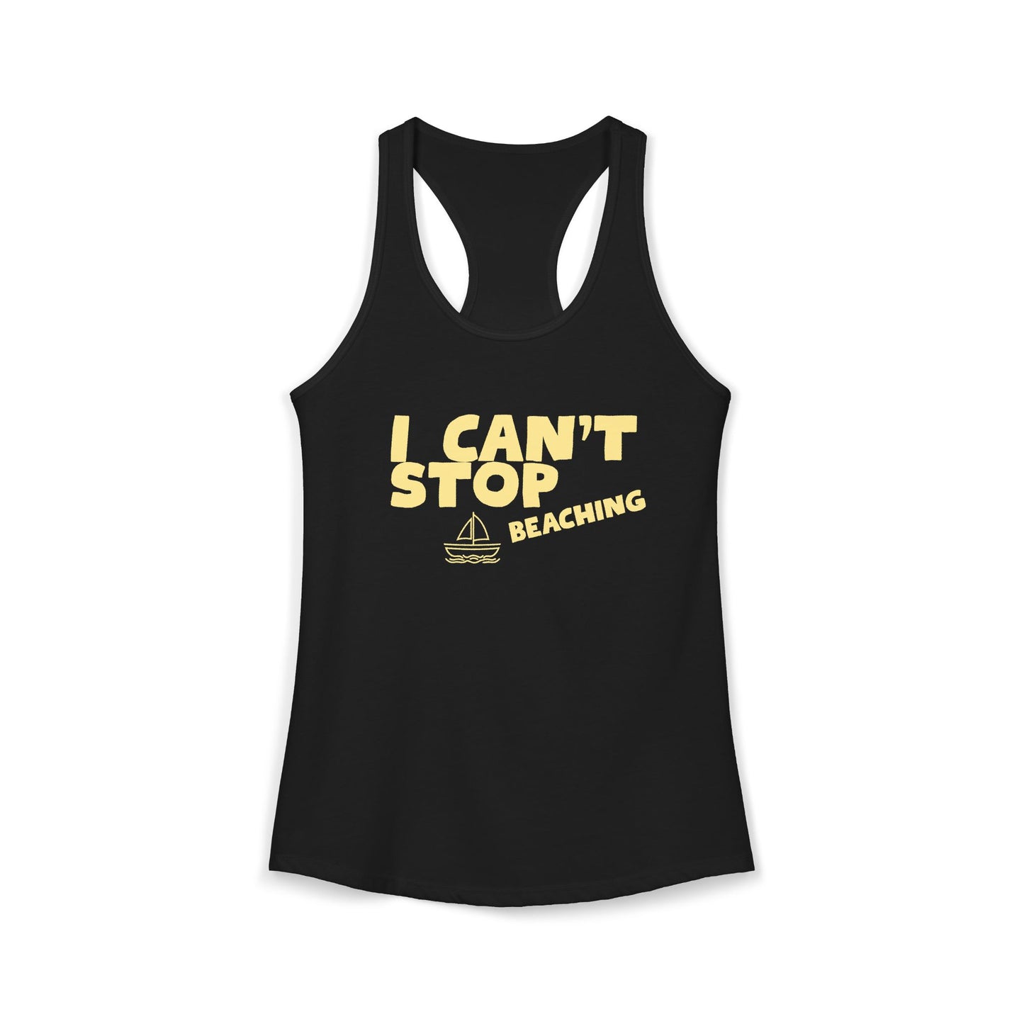 Women's Ideal Racerback Tank – I CAN'T STOP BEACHING