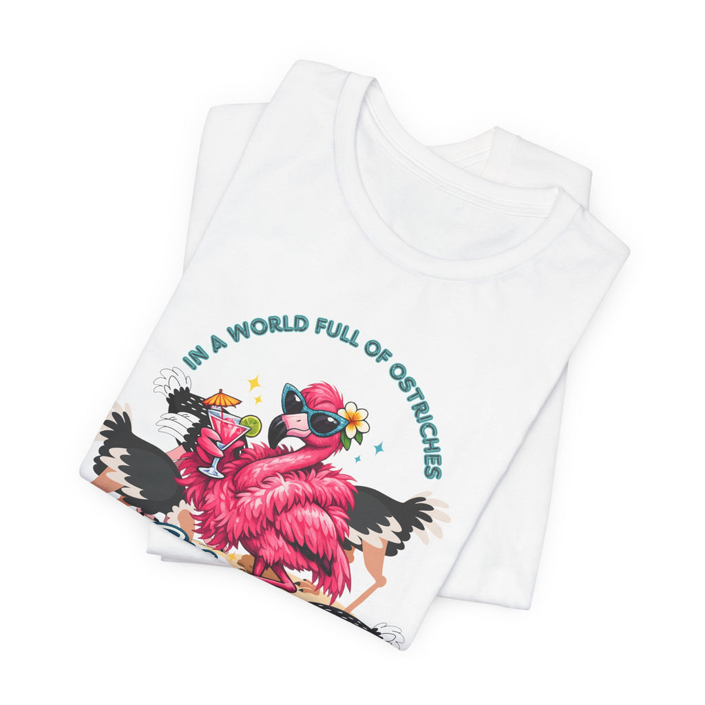 Be a Flamingo T-Shirt – Tropical Retro Graphic Tee