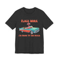 Flamingo Beach Unisex Tee - Flock Work I'm Going to the Beach Retro Car Shirt