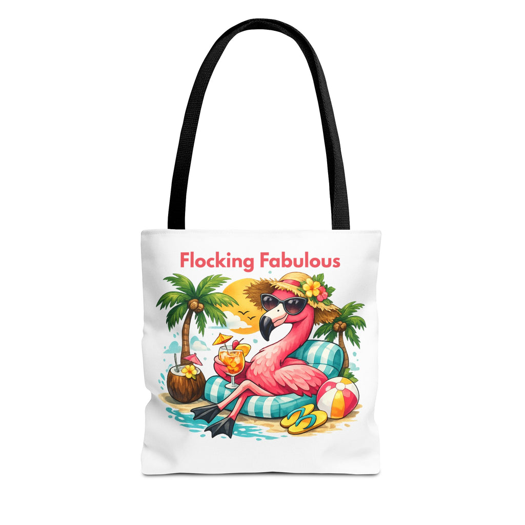 Tote Bag — "Flocking Fabulous" Flamingo Beach Tote