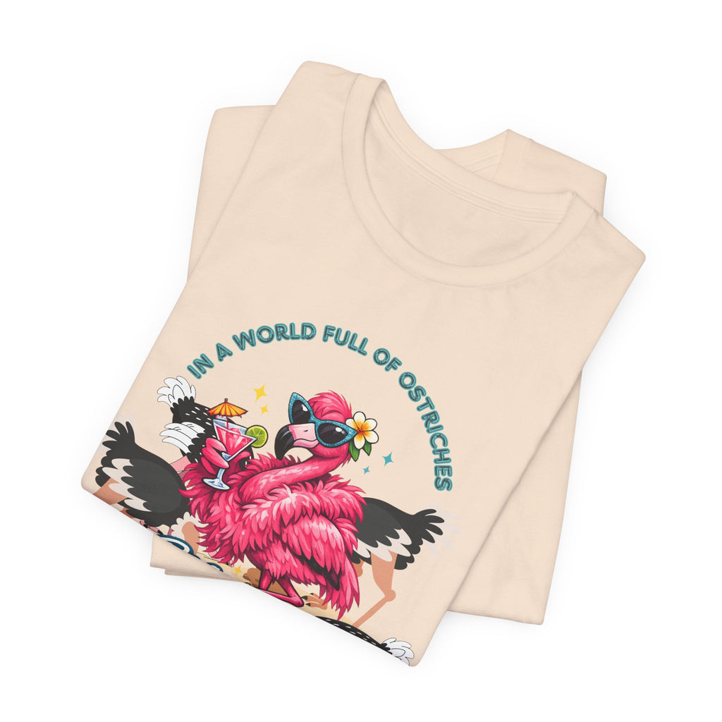 Be a Flamingo T-Shirt – Tropical Retro Graphic Tee