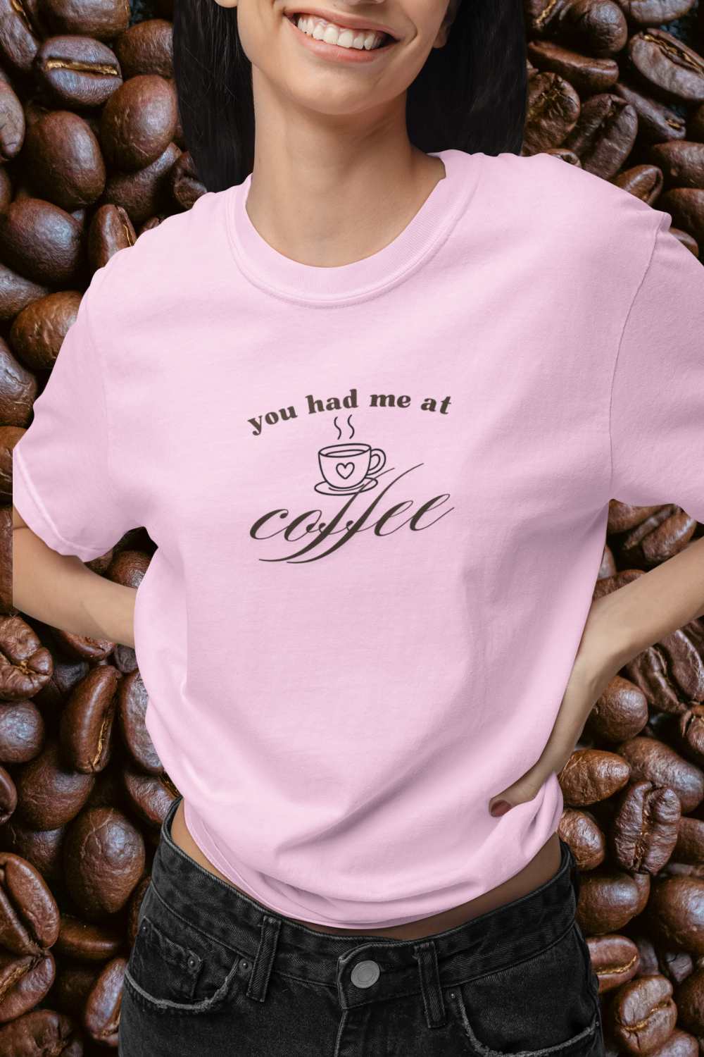 Coffee T-Shirt Tee — "You Had Me at Coffee" Unisex Short Sleeve Shirt