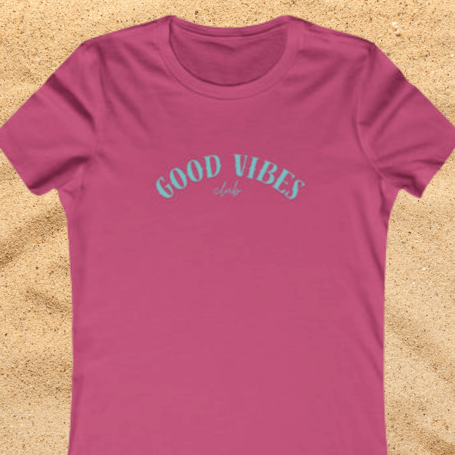 Good Vibes Women's Tee – Positive Graphic T-Shirt Beach / Lake