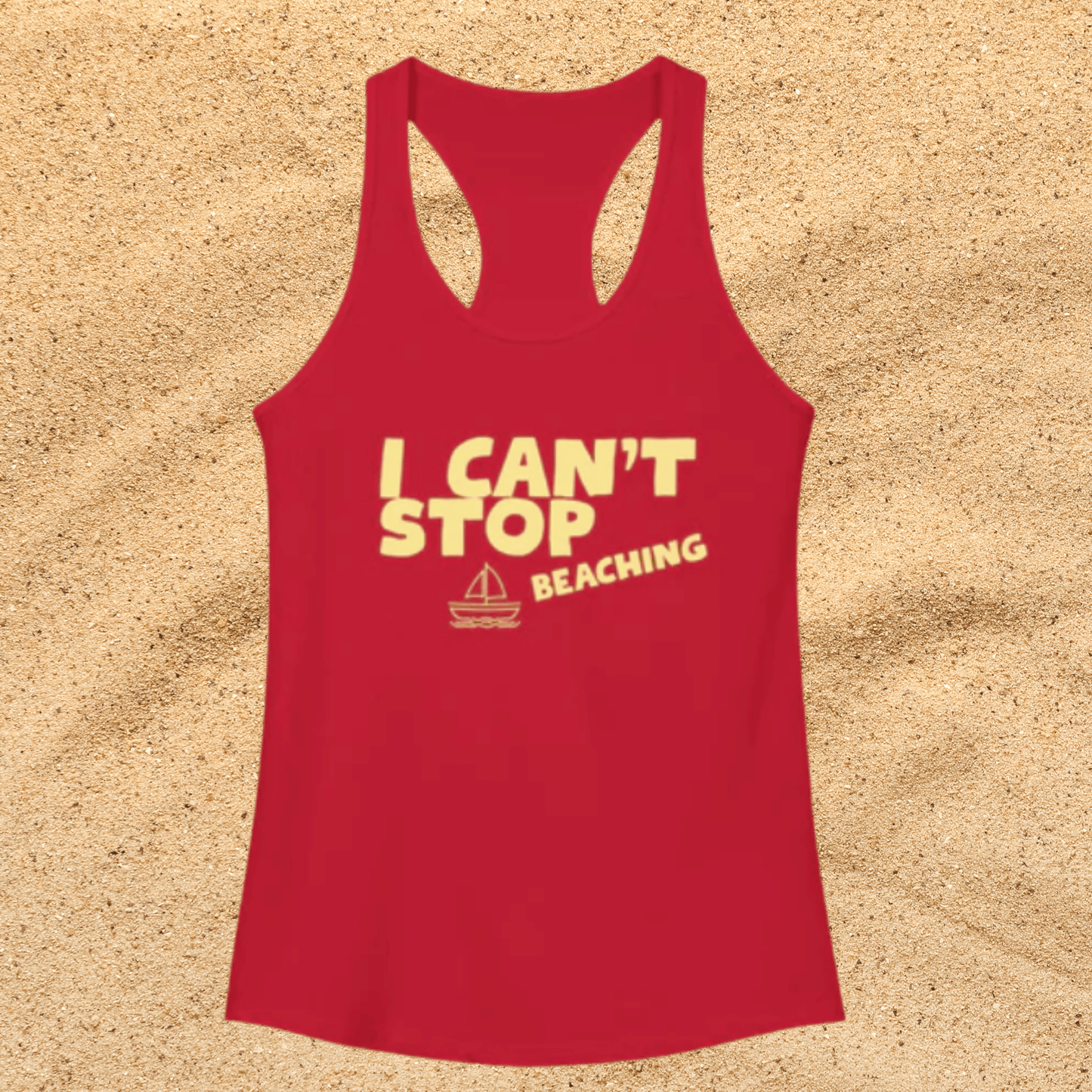 Women's Ideal Racerback Tank – I CAN'T STOP BEACHING